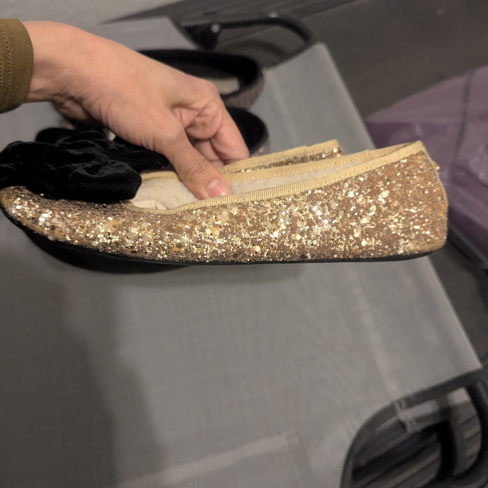 Kate Spade Gold and Multi Glitter Slipper Flats - Picture 13 of 16